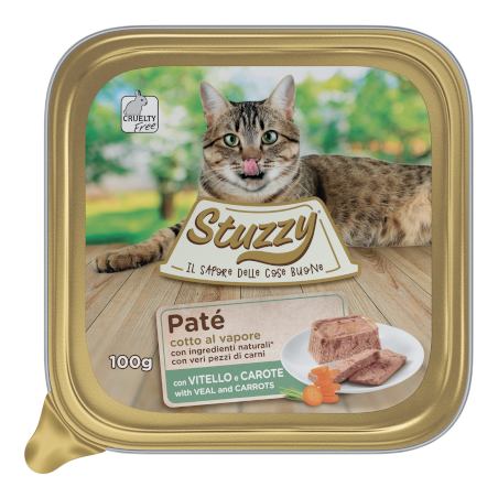 Mister stuzzy cat vitello e carote 100 gr