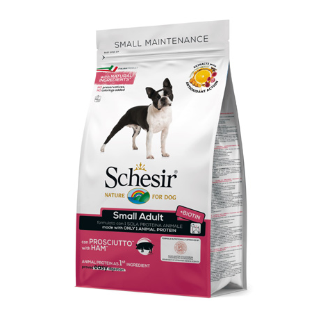 Schesir dog Dry Line Small Mantenimento con Prosciutto 2Kg