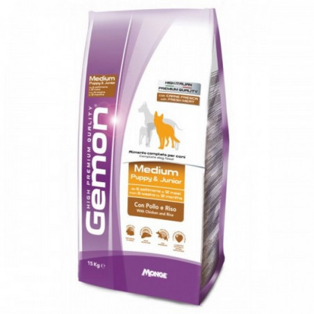 GEMON Medium puppy pollo riso 15 KG