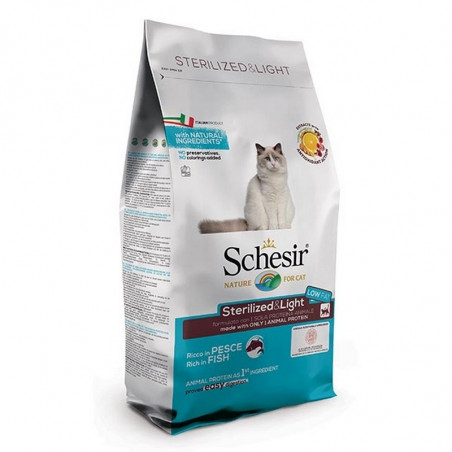 Schesir cat Dry Line Sterilized & Light con Pesce 10Kg