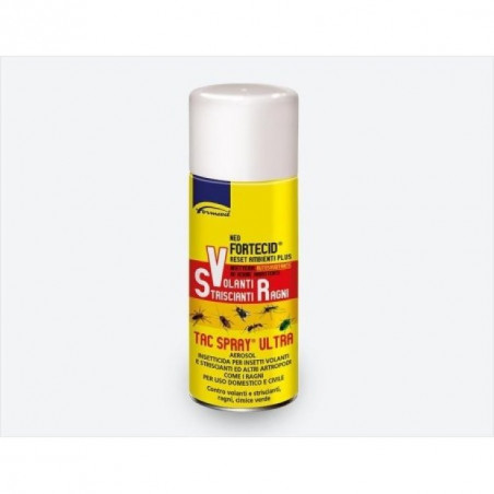 Fortecid Tac Spray Ultra, Insetticida ad Ampio Spettro, 150 ml