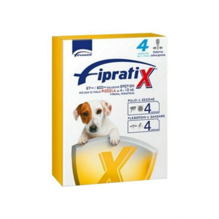 FIPRATIX CANI TAGLIA PICCOLA 4-10 KG 4 PIPETTE 1,1 ML