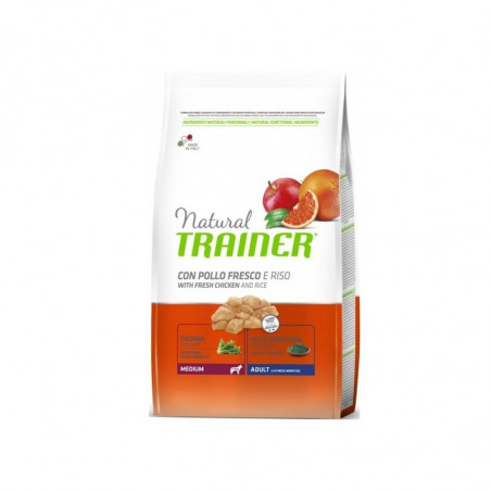 Trainer Natural Dog Medium Adult con Pollo Fresco e Riso - 12Kg
