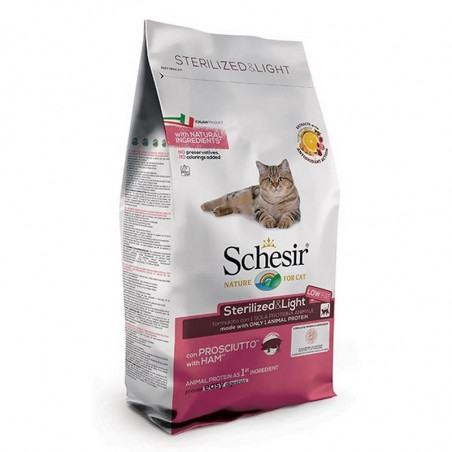 Schesir cat Dry Line Sterilized & Light con Prosciutto 1,5Kg