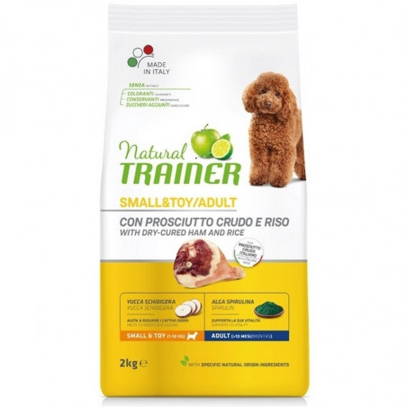 Trainer Natural Adult Dog Small&Toy con Prosciutto Crudo e Riso - 2Kg
