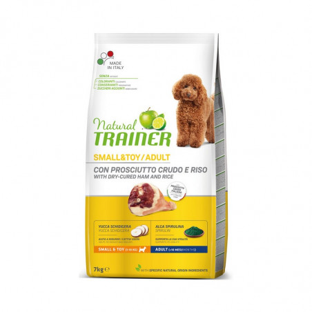 Trainer Natural Adult Dog Small&Toy con Prosciutto e Riso - 7Kg