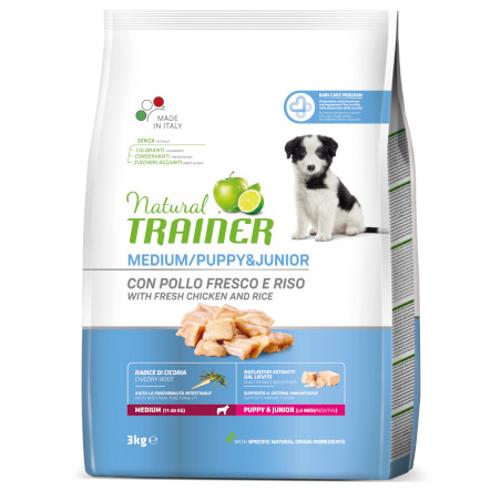 NAT.TRAINER PUPPY MED.POLLO 3 KG