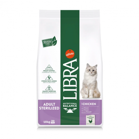 LIBRA CAT STERILIZZATO POLLO 10 KG