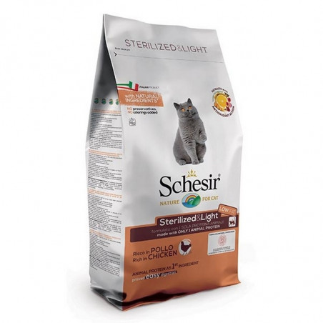 Schesir cat Dry Line Sterilized & Light con Pollo 1,5Kg