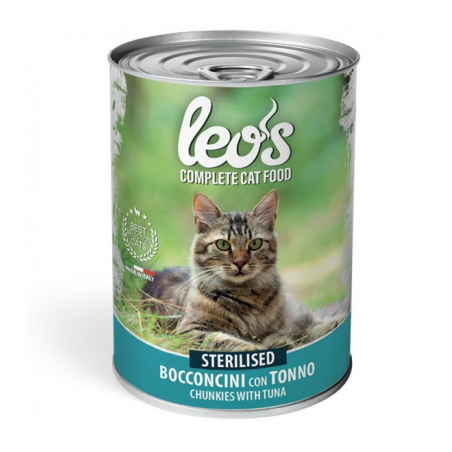 Leo's Cat Adult Sterilised Bocconi Tonno 415 gr.