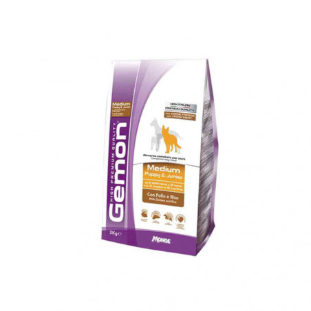 Gemon Medium Puppy & Junior con Pollo e Riso 3kg