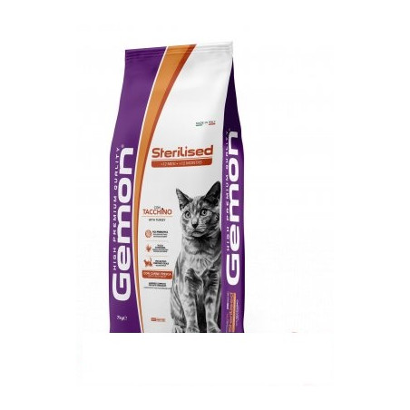 GEMON CAT STERILISED TACCHINO 7 KG