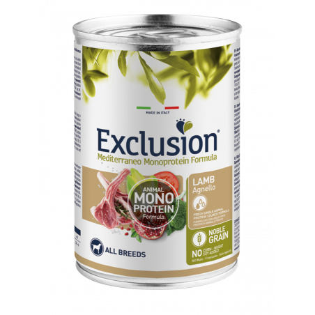 Exclusion Mediterraneo - All Breed all'Agnello da 400 gr