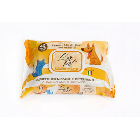 SALVIETTE IGIENIZZ. 40 PZ. PAPAYA e OLIO ARGAN