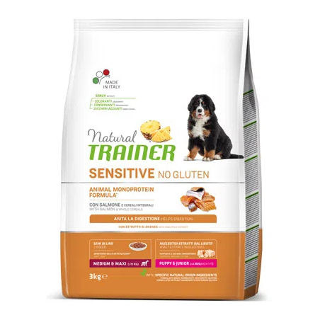 NATURAL TRAINER SENSITIVE GLUT PUPPY E JUNIOR 12 KG