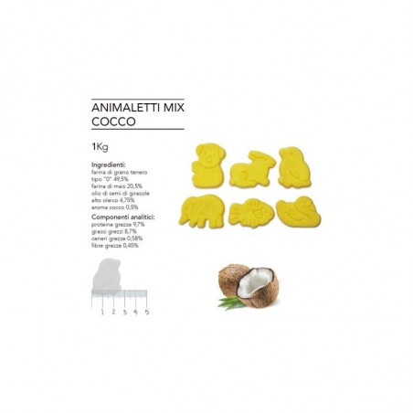 BISCOTTI ANIMALETTI COCCO 1 KG