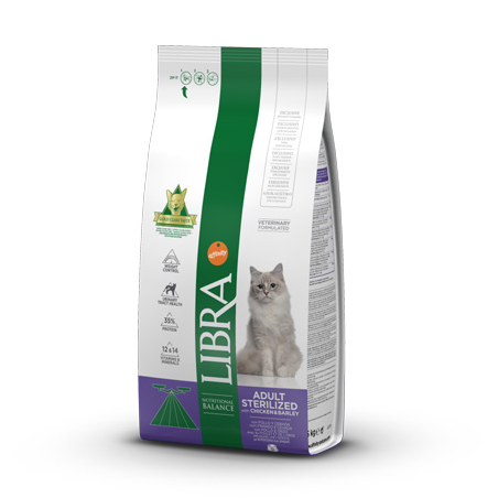 LIBRA CAT STERIL.POLLO 1,5 KG