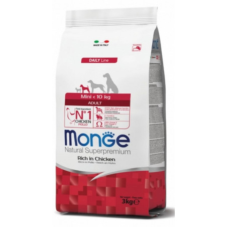 MONGE ADULT MINI ADULT POLLO DA KG 3