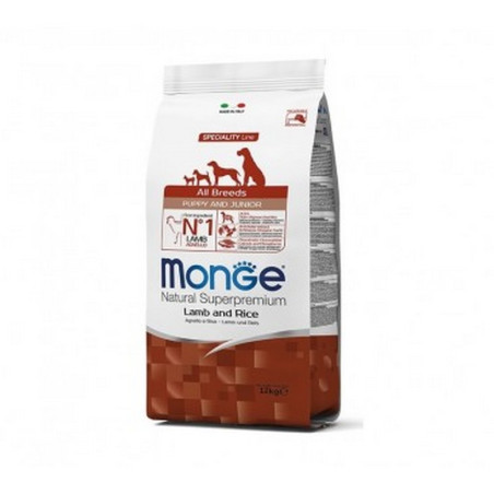 MONGE ADULT All Breeds Puppy Agnello & riso 12 KG