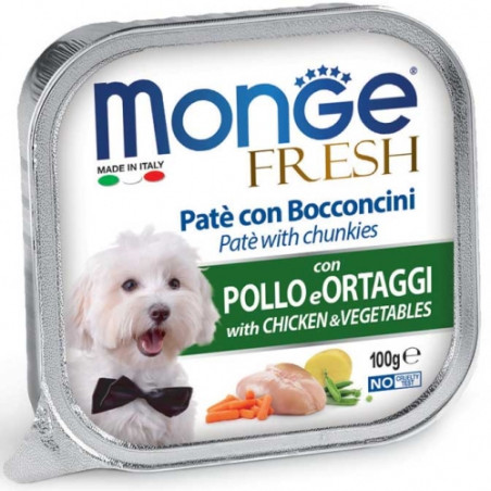 Monge Fresh vaschetta pollo/verdure 100 gr