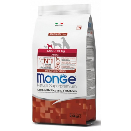 Monge Mini Adult Agnello, riso & patate 2,5 KG