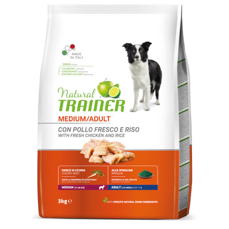 NATURAL TRAINER ADULT MEDIUM POLLO 3 KG